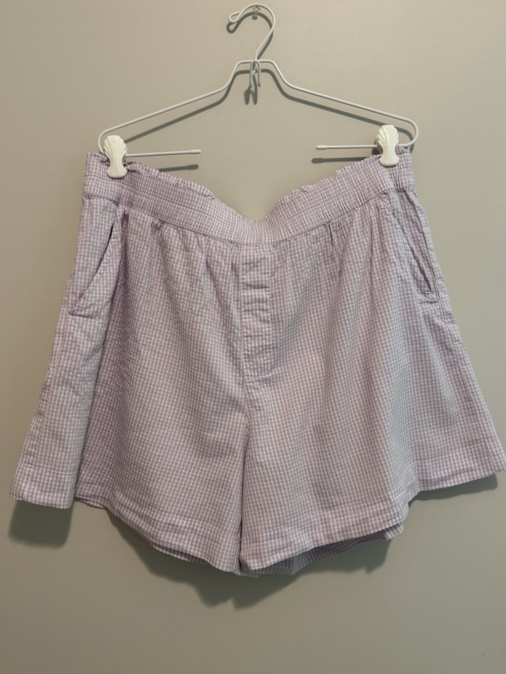 Lilac Gingham Women’s Shorts